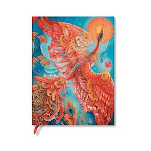 Firebird (Birds of Happiness) Ultra Lined Hardback Journal (Elastic Band Closure)