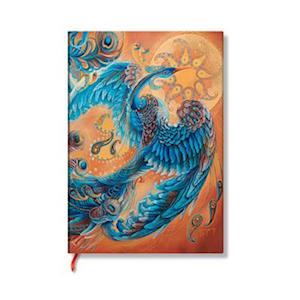 Skybird (Birds of Happiness) Mini Lined Hardback Journal (Elastic Band Closure)