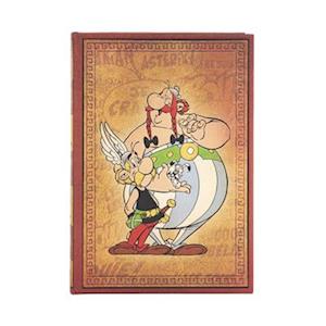 Asterix & Obelix (The Adventures of Asterix) Midi Unlined Hardback Journal (Elastic Band Closure)