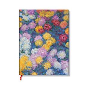 Paperblanks Monet's Chrysanthemums Monet's Chrysanthemums Hardcover Journals Ultra Unlined Elastic Band 144 Pg 120 GSM