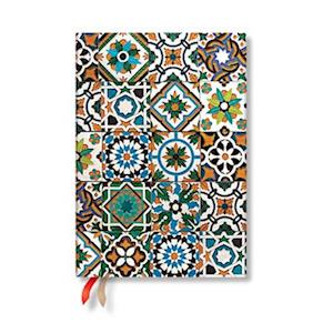 Porto (Portuguese Tiles) Midi Dot-Grid Hardback Journal (Elastic Band Closure)