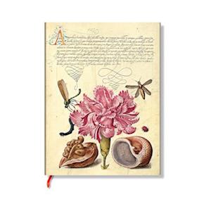 Pink Carnation (Mira Botanica) Ultra Lined Softcover Flexi Journal (Elastic Band Closure)