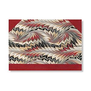 Cockerell Marbled Paper Rubedo Document Folder