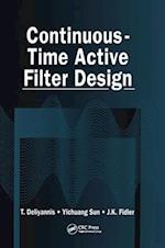 Continuous-Time Active Filter Design