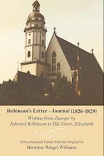 Robinson's Letter - Journal (1826- 1829)