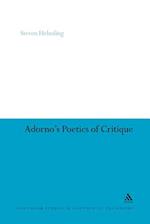 Adorno's Poetics of Critique