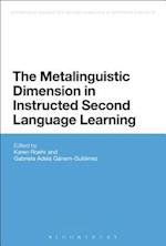 The Metalinguistic Dimension in Instructed Second Language Learning