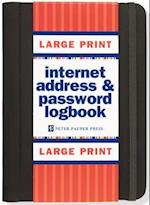 Large Print Internet Address & Password Logbook