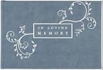 In Loving Memory Funeral Guest Book - Blue (Memorial Book)