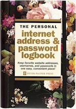 Midnight Floral Internet Address & Password Logbook