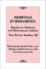 Medievalia et Humanistica, No. 40
