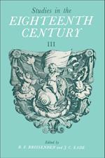 Studies in the Eighteenth Century III