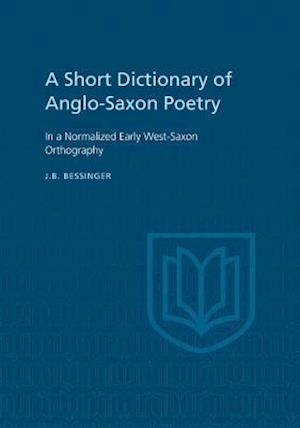 A Short Dictionary of Anglo-Saxon Poetry