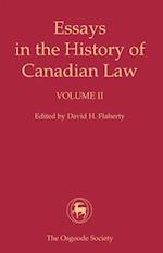 Essays in the History of Canadian Law