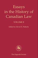 Essays in the History of Canadian Law