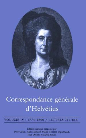 Correspondance générale d''Helvétius, Volume IV