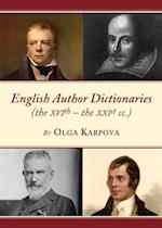 English Author Dictionaries (the XVIth - the XXIst cc.)