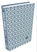 NIV Thinline Blue Patterned Cloth Bible