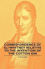 CORRESPONDENCE OF ELI WHITNEY