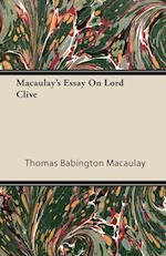 Macaulay's Essay on Lord Clive