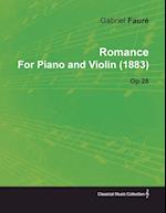 Romance by Gabriel Fauré for Piano and Violin (1883) Op.28