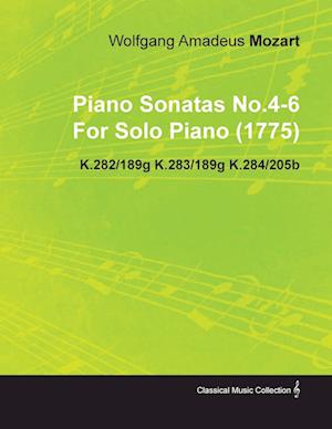 Piano Sonatas No.4-6 by Wolfgang Amadeus Mozart for Solo Piano (1775) K.282/189g K.283/189g K.284/205b