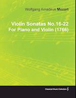 Violin Sonatas No.16-22 by Wolfgang Amadeus Mozart for Piano and Violin (1766)