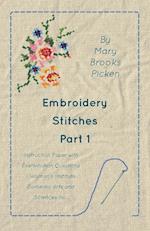 Embroidery Stitches Part 1 - Instruction Paper With Examination Questions