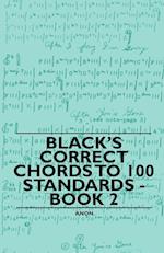 Black's Correct Chords to 100 Standards - Book 2