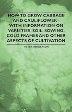 How to Grow Cabbage and Cauliflower - With Information on Varieties, Soil, Sowing, Cold Frames and Other Aspects of Cultivation