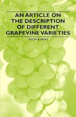 An Article on the Description of Different Grapevine Varieties