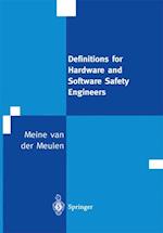Definitions for Hardware and Software Safety Engineers