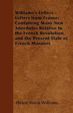 Williams's Letters - Letters from France