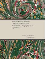 Andante Favori - woO 57 - A Score for Violin and Piano;With a Biography by Joseph Otten