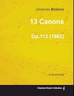 13 Canons - A Vocal Score Op.113 (1862)