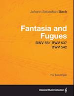 Fantasia and Fugues - BWV 561 BWV 537 BWV 542 - For Solo Organ