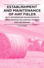 Establishment and Maintenance of Hay Fields