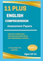 11 Plus English Comprehension Assessment Papers 