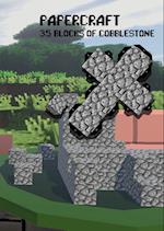 Papercraft 35 Blocks of Cobblestone 