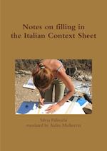 Notes on filling in the Italian Context Sheets 