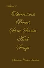 Observations, Poems, Short Stories & Songs