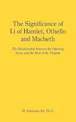 The Significance of I.i of Hamlet, Othello and Macbeth