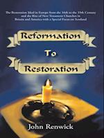 Reformation to Restoration