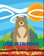 Livre de coloriage d'ours pour les enfants