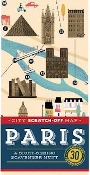 City Scratch-Off Map: Paris