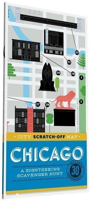 City Scratch-Off Map Chicago