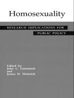 Homosexuality : Research Implications for Public Policy