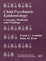 Child Psychiatric Epidemiology : Concepts, Methods and Findings