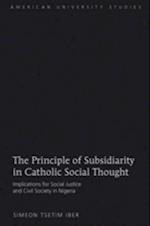 Principle of Subsidiarity in Catholic Social Thought