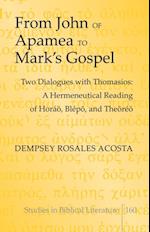 From John of Apamea to Mark's Gospel